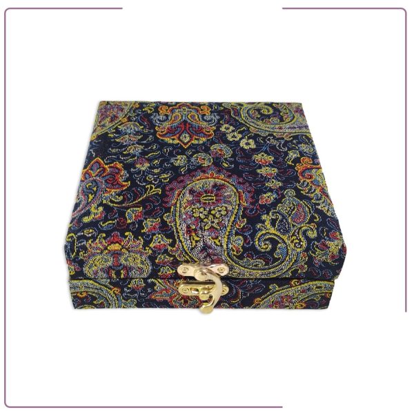 Cashmere gift box with Persian Paisley design