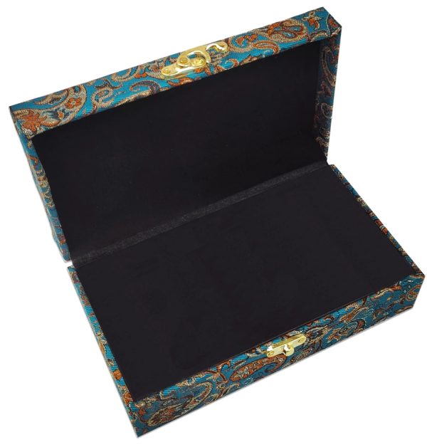 Cashmere gift box with Persian Paisley design(Rectangular design)