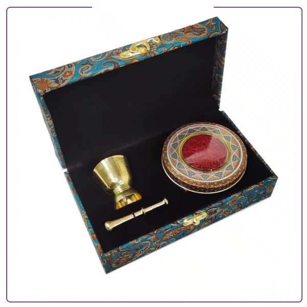 Cashmere gift box with Persian Paisley design(Rectangular design)