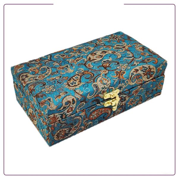 Cashmere gift box with Persian Paisley design(Rectangular design)