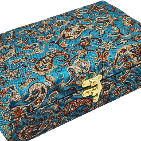 Cashmere gift box with Persian Paisley design(Rectangular design)